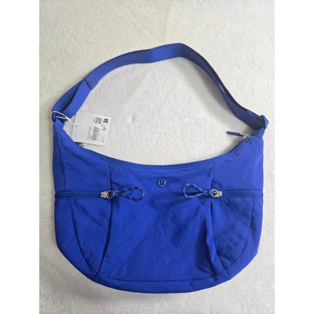 Lululemon Slouchy Sling Bag Psychic Blue RVSD Nylon Crossbody LU9CACS NWT - Picture 1 of 11